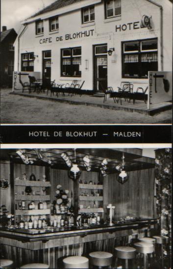 hotel-cafe-bar De Blokhut rijksweg 195 Malden eigenaar A.V.J.de Vries