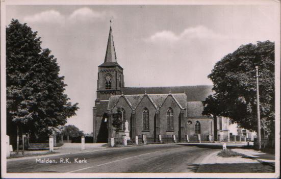 Oude rk Kerk Malden jaren 50 Kerk is gesloopt jaren 60